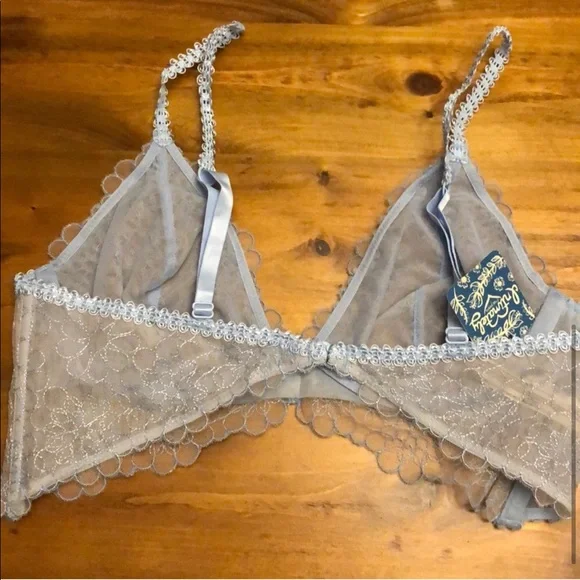 Free People Lucia Underwire Bra Blue New - Picture 5 of 5